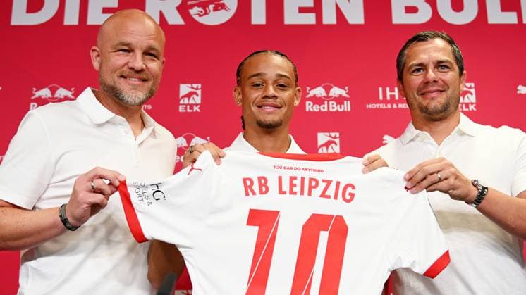 Football, CL, RB Leipzig, Xavi Simons contract extension, Press conference