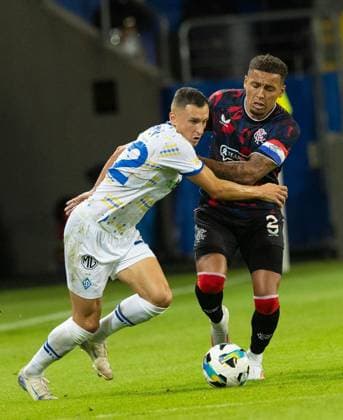 James Tavernier of Rangers during UEFA Champions League Third Round Qualifying match at Arena Lublin. Dynamo Kyiv v Rangers, UEFA Champions League 3rd Qualifying Round, Football, Arena Lublin, Lublin, Poland - 06 Aug 2024  Copyright: xLukexNickerson RangersxFC Shutterstockx 14623393dl