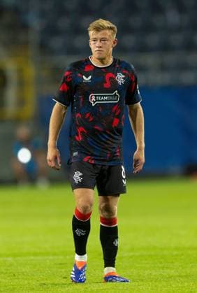 Connor Barron of Rangers during UEFA Champions League Third Round Qualifying match at Arena Lublin. Dynamo Kyiv v Rangers, UEFA Champions League 3rd Qualifying Round, Football, Arena Lublin, Lublin, Poland - 06 Aug 2024  Copyright: xLukexNickerson RangersxFC Shutterstockx 14623393dn