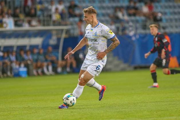 2024.08.06 Lublin Pilka nozna Liga Mistrzow UEFA sezon 2024 2025 Dinamo Kijow - FC Glasgow Rangers N z Volodymyr Brazhko Foto Wojciech Szubartowski PressFocus 2024.08.06 Lublin Football UEFA Champions League season 2024 2025 Dinamo Kyiv - Rangers FC Volodymyr Brazhko Credit: Wojciech Szubartowski PressFocus NEWSPIX.PL --- Newspix.pl  20240806PF_WS004