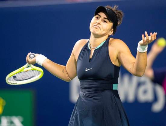 August 6, 2024, Toronto, On, Canada: Bianca Andreescu of Canada reacts during her loss to Lesia Tsurenko of Ukraine at the National Bank Open in Toronto on Tuesday, August 6, 2024. Canada News - August 6, 2024  - ZUMAc35_ 20240806_zaf_c35_230 Copyright: xFrankxGunnx