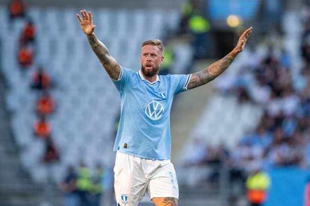 Malmo FF v PAOK FC, UEFA Champions League qualification, Malmoe, Sweden Malmoe, Sweden. 06th, August 2024. Pontus Jansson (18) of Malmo FF seen during the UEFA Champions League qualification match between Malmo FF and PAOK FC at Eleda Stadion in Malmo. Malmö Sweden  Copyright: xGonzalesxPhoto TobiasxJorgensenx