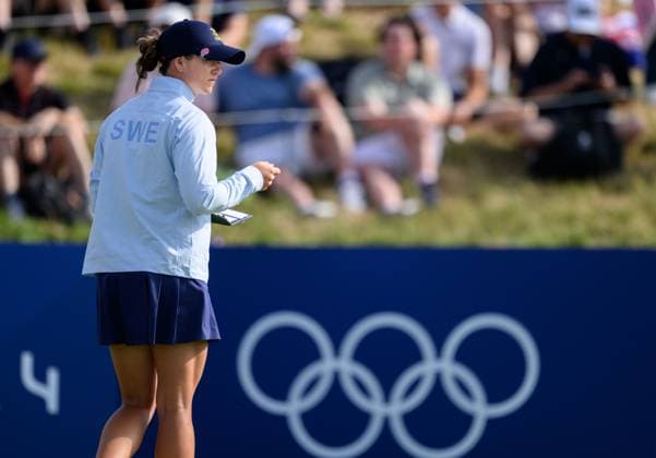 240807 Linn Grant of Sweden in women s individual golf round 1 during day 12 of the Paris 2024 Olympic Games on August 7, 2024 in Paris Photo Ludvig Thunman BILDBYRAN code LT LT0662 golf olympic games olympics os ol olympiska spel olympiske leker paris 2024 paris os paris ol 12 bbeng sverige  Copyright: LUDVIGxTHUNMAN BB240807LT004