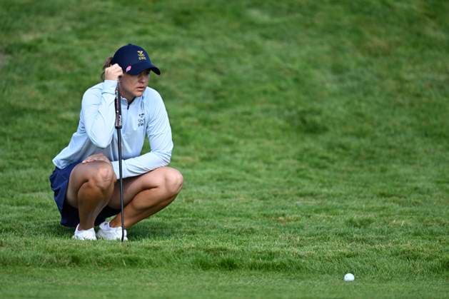 PARIS, FRANCE 20240807 Swedens Linn Grant during the womens golf competition at Le Golf National during the Summer Olympics in Paris PARIS FRANCE Olympics x10050x  Copyright: xPontusxLundahl TTx OS 2024 GOLF