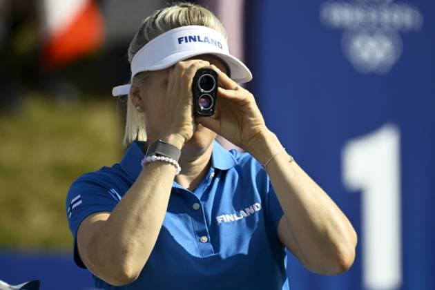 Ursula Wikström of Finland compete during women s individual stroke play of golf at the Paris Summer Olympic Games, Olympische Spiele, Olympia, OS in Le Golf National on August 7, 2024. Paris France LKFTJK20240807113823RNCB  Copyright: xAnttixAimo-Koivistox LKFTJK20240807113823RNCB