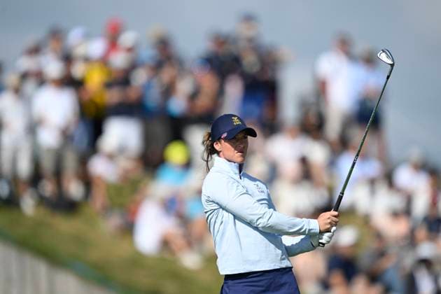 PARIS, FRANCE 20240807 Swedens Linn Grant during the womens golf competition at Le Golf National during the Summer Olympics in Paris PARIS FRANCE Olympics x10050x  Copyright: xPontusxLundahl TTx OS 2024 GOLF