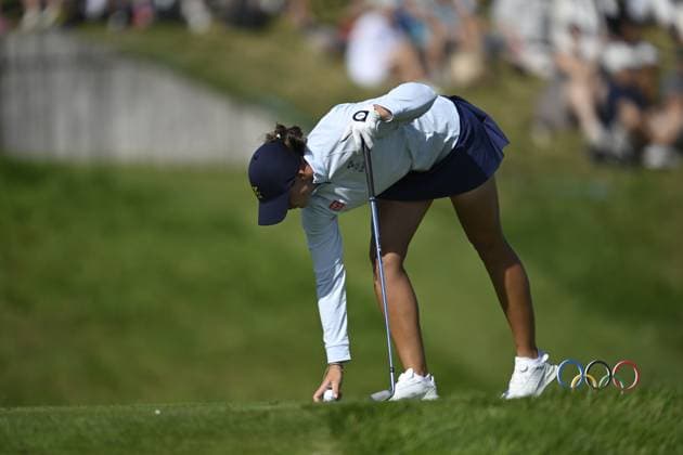 PARIS, FRANCE 20240807 Swedens Linn Grant during the womens golf competition at Le Golf National during the Summer Olympics in Paris PARIS FRANCE Olympics x10050x  Copyright: xPontusxLundahl TTx OS 2024 GOLF