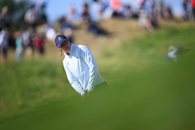 PARIS, FRANCE 20240807 Swedens Linn Grant during the womens golf competition at Le Golf National during the Summer Olympics in Paris PARIS FRANCE Olympics x10050x  Copyright: xPontusxLundahl TTx OS 2024 GOLF