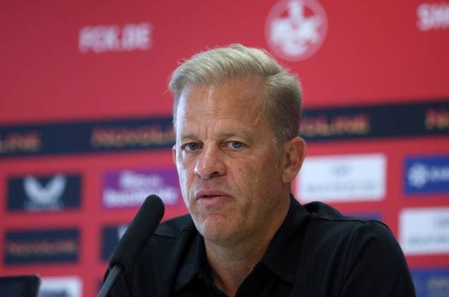 07 08 2024, Football, 2 Bundesliga, FC Kaiserslautern Press Conference, Season 2024 25, Markus Anfang Trainer FC Kaiserslautern ,Fritz Walter Stadion, Kaiserslautern, Germany, zmdz, DFB DFL regulations prohibit any use of photographs as image sequences and or quasi video FC Kaiserslautern Press Conference