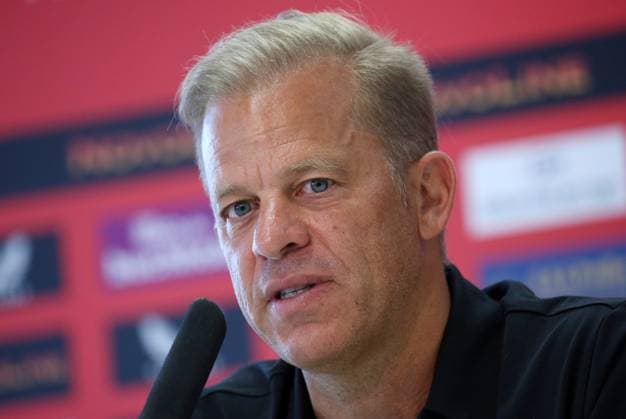 07 08 2024, Football, 2 Bundesliga, FC Kaiserslautern Press Conference, Season 2024 25, Markus Anfang Trainer FC Kaiserslautern ,Fritz Walter Stadion, Kaiserslautern, Germany, zmdz, DFB DFL regulations prohibit any use of photographs as image sequences and or quasi video FC Kaiserslautern Press Conference