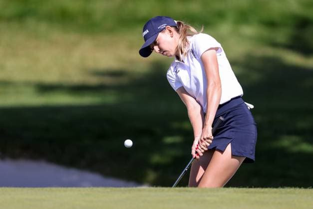 OLYMPICS - Olympic Summer Games 2024 PARIS,FRANCE,07.AUG.24 - OLYMPICS, GOLF - Olympic Summer Games Paris 2024, individual stroke play, ladies, Le Golf National. Image shows Emma Spitz (AUT).  GEPAxpictures xHaraldxSteiner