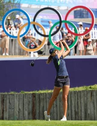 OLYMPICS - Olympic Summer Games 2024 PARIS,FRANCE,07.AUG.24 - OLYMPICS, GOLF - Olympic Summer Games Paris 2024, individual stroke play, ladies, Le Golf National. Image shows Pia Babnik (SLO).  GEPAxpictures xHaraldxSteiner