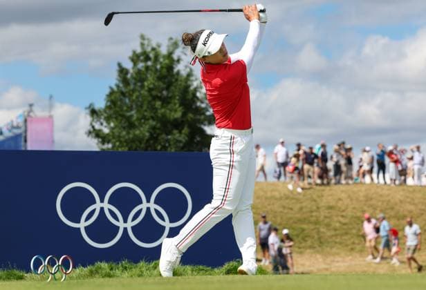 OLYMPICS - Olympic Summer Games 2024 PARIS,FRANCE,07.AUG.24 - OLYMPICS, GOLF - Olympic Summer Games Paris 2024, individual stroke play, ladies, Le Golf National. Image shows Amy Yang (KOR).  GEPAxpictures xHaraldxSteiner