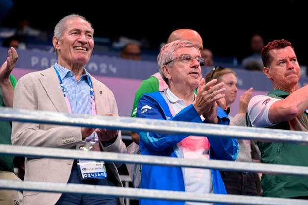 Paris, France Mens handball quarter-finals Germany France IHF President Hassan Mustafa, IOC President Thomas Bach Lille Stade Pierre Mauroy France