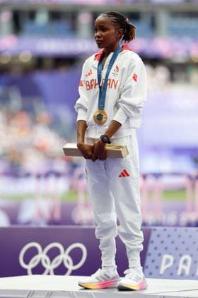 Winfred Yavi (Bahrain) wins Gold - Women s 3000m Paris 2024 Olympic Games, Olympische Spiele, Olympia, OS Day Twelve, Paris, France - 07 Aug 2024  Copyright: xManuelxReino Shutterstockx 14622968dg