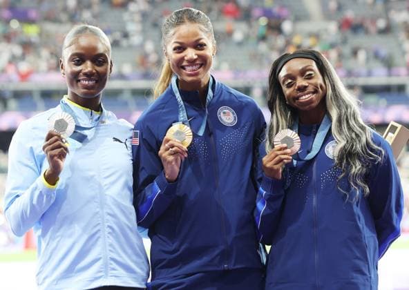 Paris 2024, Athletics, Women, 200m, Award ceremony