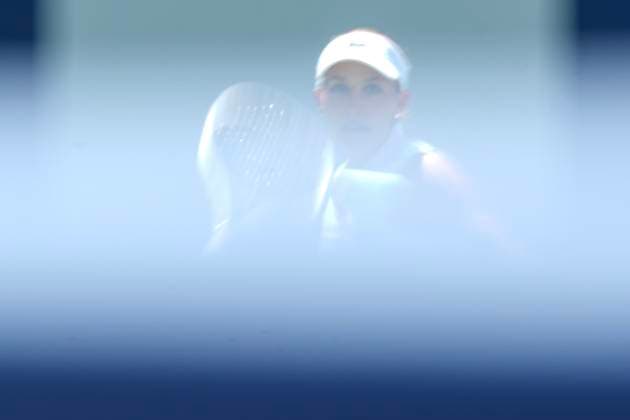 August 7, 2024, Toronto, On, CAN: Erika Andreeva of Russia hits a return to Canada s Marina Stakusic at the National Bank Open in Toronto on Wednesday, August 7, 2024. Canada News - August 7, 2024  - ZUMAc35_ 20240807_zaf_c35_136 Copyright: xChrisxYoungx