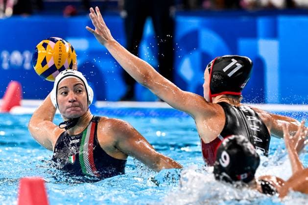 Paris 2024, Water polo, Women, Italy - Canada