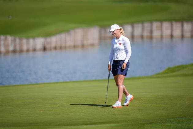 Paris 2024 Summer Olympics Paris, France 20240808 Celine Borge on day two of golf at Le Golf National during the Paris 2024 Summer Olympics Photo Beate Oma Dahle NTB Paris France EDITORIAL USE ONLY RESTRICTED USE FOR BETTING COMPANIES  Copyright: xBeatexOmaxDahlex xNTBx