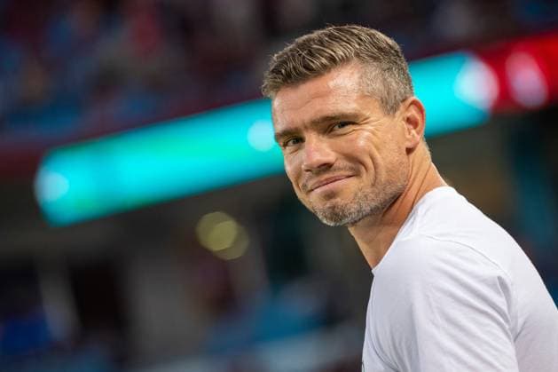 SOCCER - UEFA EL, Trabzonspor vs Rapid TRABZON,TURKEY,08.AUG.24 - SOCCER - UEFA Europa League, qualification, Trabzonspor Kuluebue vs SK Rapid Wien. Image shows head coach Robert Klauss (Rapid).  GEPAxpictures xPhilippxBrem