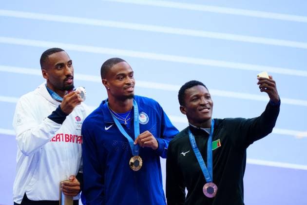 Paris 2024, Athletics, Men, 400m, Award ceremony