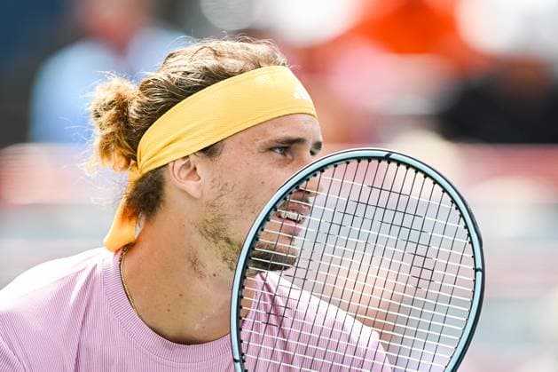 MONTREAL, QC, CANADA - AUGUST 08: Look on Alexander Zverev (GER) during a second round match at ATP, Tennis Herren National Bank Open on August 08, 2024 at IGA Stadium in Montreal, QC, Canada (Photo by David Kirouac) Montreal IGA Stadium QC Canada Copyright: xDavidxKirouacx