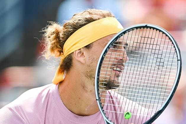 MONTREAL, QC, CANADA - AUGUST 08: Look on Alexander Zverev (GER) during a second round match at ATP, Tennis Herren National Bank Open on August 08, 2024 at IGA Stadium in Montreal, QC, Canada (Photo by David Kirouac) Montreal IGA Stadium QC Canada Copyright: xDavidxKirouacx
