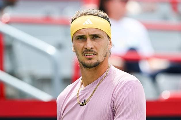 MONTREAL, QC, CANADA - AUGUST 08: Look on Alexander Zverev (GER) during a second round match at ATP, Tennis Herren National Bank Open on August 08, 2024 at IGA Stadium in Montreal, QC, Canada (Photo by David Kirouac) Montreal IGA Stadium QC Canada Copyright: xDavidxKirouacx