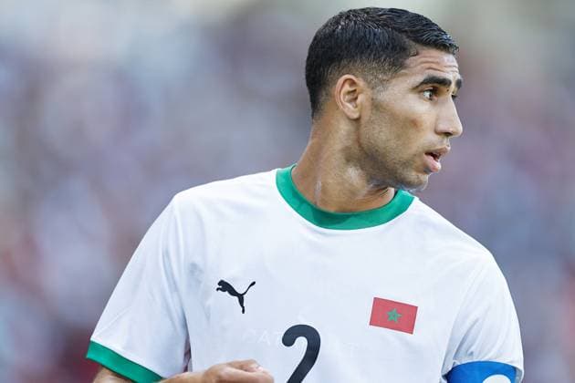 Achraf Hakimi (MAR), AUGUST 8, 2024 - Football Soccer : Paris 2024 Olympic Games, Olympische Spiele, Olympia, OS Men s football Bronze Medal Match between Egypt 0-6 Morocco at the Stade de la Beaujoire in Nantes, France. Noxthirdxpartyxsales  (262632496)