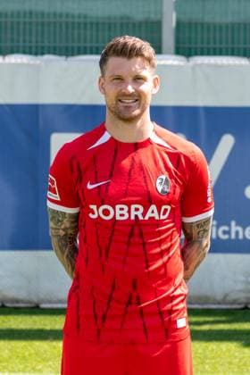 Lukas Kuebler SC Freiburg, 17 GER, SC Freiburg, 1 BL, portrait date 2024 2025, 08 08 2024, GER, SC Freiburg, 1 BL, portrait date 2024 2025, 08 08 2024 Freiburg Copyright: xEibner-Pressefoto WolfgangxFrankx EP_WFK