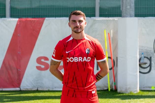 Maximilian Philipp SC Freiburg, 26 GER, SC Freiburg, 1 BL, portrait date 2024 2025, 08 08 2024, GER, SC Freiburg, 1 BL, portrait date 2024 2025, 08 08 2024 Freiburg Copyright: xEibner-Pressefoto WolfgangxFrankx EP_WFK