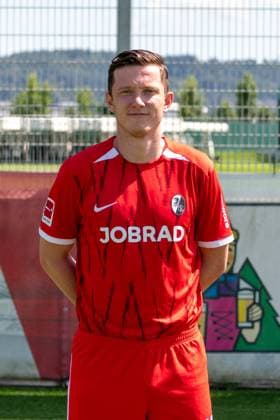 Michael Gregoritsch SC Freiburg, 38 GER, SC Freiburg, 1 BL, portrait date 2024 2025, 08 08 2024, GER, SC Freiburg, 1 BL, portrait date 2024 2025, 08 08 2024 Freiburg Copyright: xEibner-Pressefoto WolfgangxFrankx EP_WFK