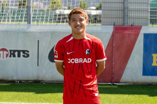 Ritsu Doan SC Freiburg, 42 GER, SC Freiburg, 1 BL, portrait date 2024 2025, 08 08 2024, GER, SC Freiburg, 1 BL, portrait date 2024 2025, 08 08 2024 Freiburg Copyright: xEibner-Pressefoto WolfgangxFrankx EP_WFK