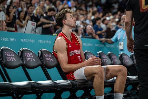 Olympic Games Paris 2024 Basketball Paris 08 08 2024 Semi-finals Men Men France FRA Germany GER France wins and reaches the final Germany loses and plays for third place Franz Wagner Germany, No 09