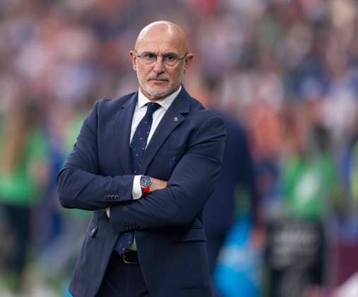 14 07 2024, Football UEFA EURO 2024, Final at Berlin Olympic Stadium, Spain England, Coach Luis de la Fuente Spain