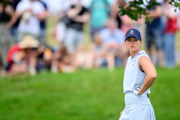 240809 Linn Grant of Sweden competes in women s individual golf round 3 during day 14 of the Paris 2024 Olympic Games on August 9, 2024 in Paris Photo Ludvig Thunman BILDBYRAN code LT LT0665 golf olympic games olympics os ol olympiska spel olympiske leker paris 2024 paris os paris ol 14 bbeng sverige  Copyright: LUDVIGxTHUNMAN BB240809LT010