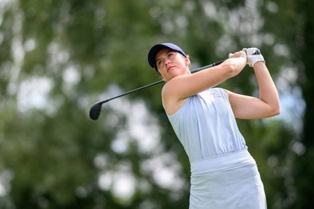 240809 Linn Grant of Sweden competes in women s individual golf round 3 during day 14 of the Paris 2024 Olympic Games on August 9, 2024 in Paris Photo Ludvig Thunman BILDBYRAN code LT LT0665 golf olympic games olympics os ol olympiska spel olympiske leker paris 2024 paris os paris ol 14 bbeng sverige  Copyright: LUDVIGxTHUNMAN BB240809LT023