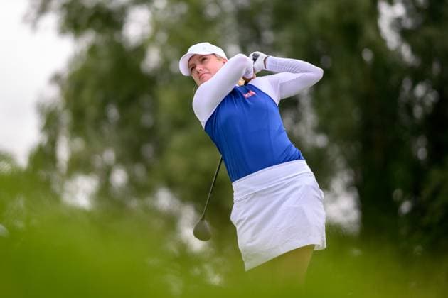 240809 Cecilia Borge of Norway competes in women s individual golf round 3 during day 14 of the Paris 2024 Olympic Games on August 9, 2024 in Paris Photo Ludvig Thunman BILDBYRAN code LT LT0665 golf olympic games olympics os ol olympiska spel olympiske leker paris 2024 paris os paris ol 14 bbeng norge  Copyright: LUDVIGxTHUNMAN BB240809LT031