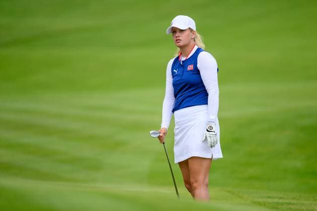 240809 Cecilia Borge of Norway competes in women s individual golf round 3 during day 14 of the Paris 2024 Olympic Games on August 9, 2024 in Paris Photo Ludvig Thunman BILDBYRAN code LT LT0665 golf olympic games olympics os ol olympiska spel olympiske leker paris 2024 paris os paris ol 14 bbeng norge  Copyright: LUDVIGxTHUNMAN BB240809LT033
