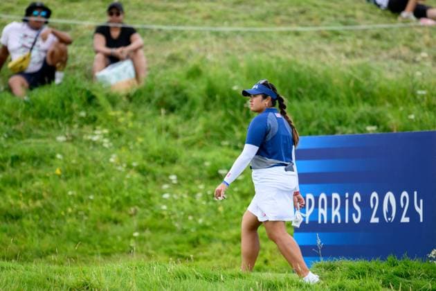 240809 Lilia Vu of USA competes in women s individual golf round 3 during day 14 of the Paris 2024 Olympic Games on August 9, 2024 in Paris Photo Ludvig Thunman BILDBYRAN code LT LT0665 golf olympic games olympics os ol olympiska spel olympiske leker paris 2024 paris os paris ol 14 bbeng usa grappa33  Copyright: LUDVIGxTHUNMAN BB240809LT037
