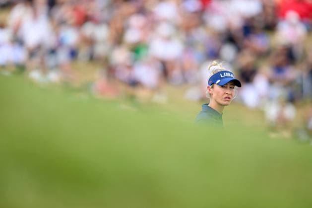 240809 Nelly Korda of USA competes in women s individual golf round 3 during day 14 of the Paris 2024 Olympic Games on August 9, 2024 in Paris Photo Ludvig Thunman BILDBYRAN code LT LT0665 golf olympic games olympics os ol olympiska spel olympiske leker paris 2024 paris os paris ol 14 bbeng usa grappa33  Copyright: LUDVIGxTHUNMAN BB240809LT039