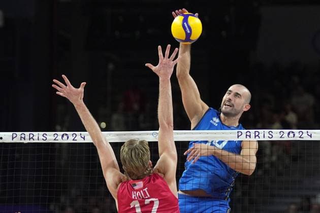 Italy team during Men s Volleyball Bronze Medal Match Italy vs USA at the 2024 Summer Olympics , Friday , August 9 , 2024, in Paris, France.  Copyright: xSpada LaPressex