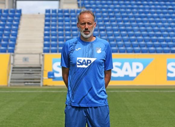 Coach Pelegrino Matarazzo , TSG 1899 Hoffenheim Porträttermin TSG 1899 Hoffenheim 2024 2025 Sinsheim, GER, 07 08 2024 ,Football 1 Bundesliga 2024 2025 Editorial use only