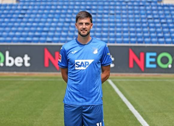 Florian Grillitsch , TSG 1899 Hoffenheim Portrait appointment TSG 1899 Hoffenheim 2024 2025 Sinsheim, GER, 07 08 2024 ,Soccer 1 Bundesliga 2024 2025 Editorial use only
