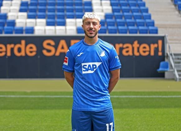 Umut Tohumcu , TSG 1899 Hoffenheim Porträttermin TSG 1899 Hoffenheim 2024 2025 Sinsheim, GER, 07 08 2024 ,Football 1 Bundesliga 2024 2025 Editorial use only