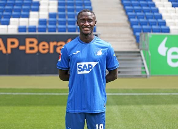 Diadie Samassekou , TSG 1899 Hoffenheim Porträttermin TSG 1899 Hoffenheim 2024 2025 Sinsheim, GER, 07 08 2024 ,Football 1 Bundesliga 2024 2025 Editorial use only