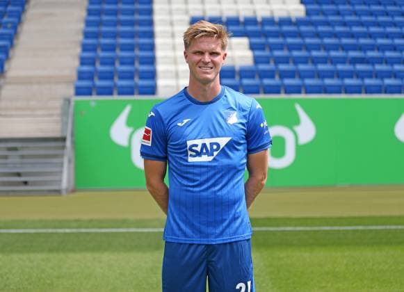 Marius Bülter , TSG 1899 Hoffenheim Portrait appointment TSG 1899 Hoffenheim 2024 2025 Sinsheim, GER, 07 08 2024 ,Soccer 1 Bundesliga 2024 2025 Editorial use only