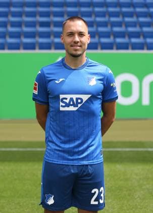 Julian Justvan , TSG 1899 Hoffenheim Porträttermin TSG 1899 Hoffenheim 2024 2025 Sinsheim, GER, 07 08 2024 ,Soccer 1 Bundesliga 2024 2025 Editorial use only
