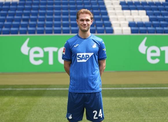 Marco John , TSG 1899 Hoffenheim Portrait appointment TSG 1899 Hoffenheim 2024 2025 Sinsheim, GER, 07 08 2024 ,Soccer 1 Bundesliga 2024 2025 Editorial use only