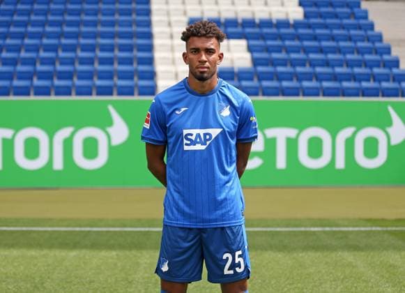 Kevin Akpoguma , TSG 1899 Hoffenheim Porträttermin TSG 1899 Hoffenheim 2024 2025 Sinsheim, GER, 07 08 2024 ,Soccer 1 Bundesliga 2024 2025 Editorial use only